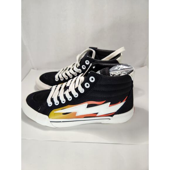 Revenge X Storm Vol. 2 Black Flame Sneakers - Size 5 Limited Edition Streetwear - Picture 1 of 8